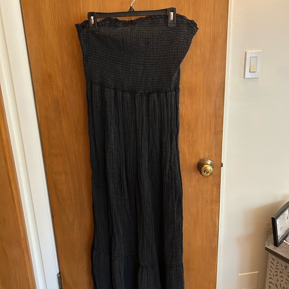 Anthropologie Textured Black Top